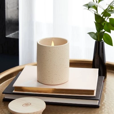 GUEST_2b8c07af-ddb0-4fb5-b88b-009d2ed84d10.jpg 6oz Matte Textured Ceramic Wooden Wick Candle Ivory/Citron and Sands - Threshold™ -Threshold Sales Shop GUEST 2b8c07af ddb0 4fb5 b88b 009d2ed84d10