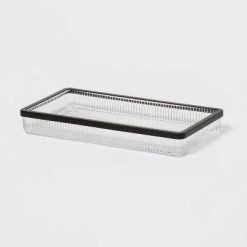 Ribbed Glass Tray Black - Threshold™ -Threshold Sales Shop GUEST 2f171aae 665e 490d 932c 2732ab75a6c2