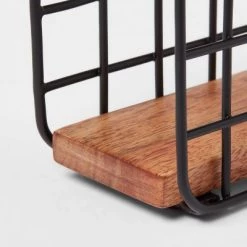 Iron and Mangowood Wire Napkin Holder Black - Threshold™ -Threshold Sales Shop GUEST 2f480c7e 4820 4589 805c 5f9a8fa4c089
