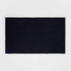 20"x34" Low Chenille Memory Foam Bath Rug - Threshold™ Aqua Stripe -Threshold Sales Shop GUEST 39340018 c942 49de 9fa6 d070ad92b386