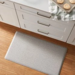 20" x 36" Herringbone Comfort Mat Light Gray - Threshold™