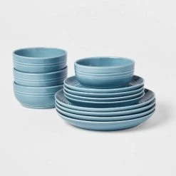 12pc Stoneware Westfield Dinnerware Set - Threshold™ Blue -Threshold Sales Shop GUEST 4ddbcd17 ba86 4312 ba04 080ab935b8e6