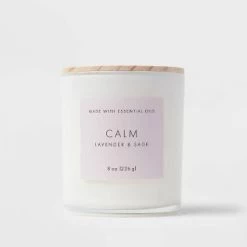 Wood Lidded Glass Wellness Calm Candle - Threshold™ -Threshold Sales Shop GUEST 518451c6 213f 4303 ad48 fec583907229