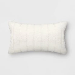 Oversized Channeled Boucle Lumbar Throw Pillow - Threshold™ Off-white -Threshold Sales Shop GUEST 52a877b5 d540 4138 9b23 29a166be09a0