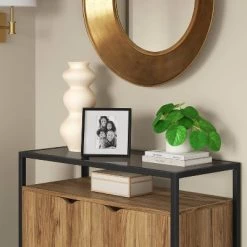 Deep Profile Metal Table Frame - Threshold™ Black