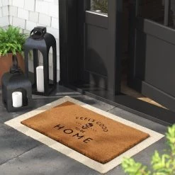 1'6"x2'6" Feels Good to be Home Rectangular Outdoor Door Mat Black - Threshold™