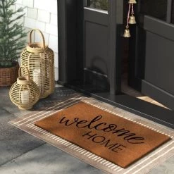 1'6"x2'6" 'Welcome Home' Coir Doormat Black - Threshold™