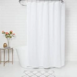 Woven Shower Curtain White - Threshold™