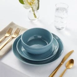 12pc Stoneware Westfield Dinnerware Set - Threshold™ Blue