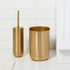 Brushed Brass Toilet Bowl Brush Gold - Threshold™