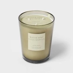 Colored Vase Glass with Dustcover Watermint and Eucalyptus Candle Green - Threshold™ -Threshold Sales Shop GUEST 8583e514 219c 427d 837a db7f3589ab6c