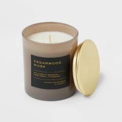 8oz Lidded Glass Jar Black Label Cedarwood Musk Candle - Threshold™ -Threshold Sales Shop GUEST 8e499cae 9dde 4f9f 8a7f e25380be83be