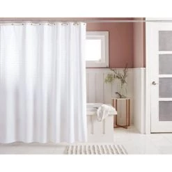 Woven Stripe Shower Curtain White - Threshold™ -Threshold Sales Shop GUEST 8e5f5b48 767d 4a2f bc61 7892c802609e