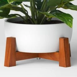 Artificial Calla Lily Leaf in Wood Planter - Threshold™ -Threshold Sales Shop GUEST 965abbab 3cfa 45f6 af6a d63ada715ded