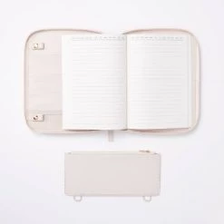 Zipper Tech Case with Pockets and 60 Page 0.3" Rule Notebook Blush - Threshold™ -Threshold Sales Shop GUEST a1c869e5 aa49 44bf ba73 4842ff366fe6
