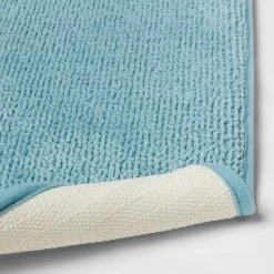 20"x34" Fine Chenille Memory Foam Bath Rug - Threshold™ Aqua -Threshold Sales Shop GUEST b32c1d8f 4b8a 4e70 abc7 0a6523e49553
