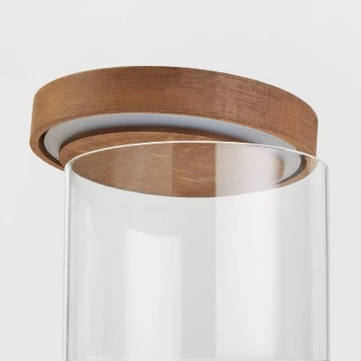 GUEST_bfb5333b-e6fb-4828-8d16-fded553b521b.jpg Glass Storage Canister with wood lid - Small - Threshold™ -Threshold Sales Shop GUEST bfb5333b e6fb 4828 8d16 fded553b521b