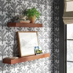 24" Floating Wood Shelf - Threshold™ White