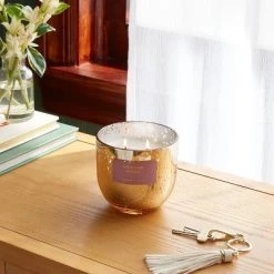 2-Wick 13oz Mercury Glass Candle Lavender Woods Purple - Threshold™