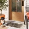 1'6"x2'6" Rope Braided Basket Weave Doormat Black/Brown/Cream - Threshold™
