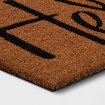 GUEST_db68d1b5-5fd6-4b45-8313-b0bc517f7bfe.jpg 1'6"x2'6" 'Hello' Coir Doormat Black - Threshold™ -Threshold Sales Shop GUEST db68d1b5 5fd6 4b45 8313 b0bc517f7bfe