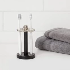 Toothbrush Holder Black Metal - Threshold™