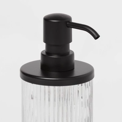 GUEST_ed4a781d-52e5-419c-8916-2dc25dd449ee.jpg Ribbed Glass Soap Pump Black - Threshold™ -Threshold Sales Shop GUEST ed4a781d 52e5 419c 8916 2dc25dd449ee