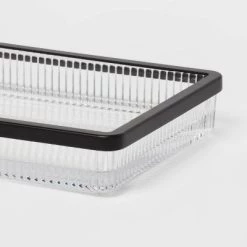 Ribbed Glass Tray Black - Threshold™ -Threshold Sales Shop GUEST f3cddf40 8676 480a 8485 9ab9931c3b82
