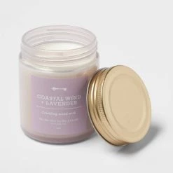 Tinted Glass Coastal Wind and Lavender Lidded Jar Candle Purple 8oz - Threshold™ -Threshold Sales Shop GUEST f6a605f4 33f8 4ac0 8054 7f5a1625a19e