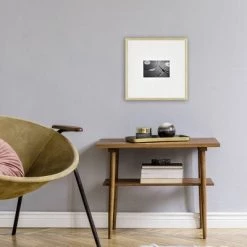 12.9" x 12.9" Matted to 4" x 6" Thin Metal Gallery Frame Brass - Threshold™ -Threshold Sales Shop GUEST fdf3573c 62ee 49ec 8895 fbeea80bb46f